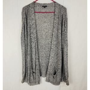 Theory linen cardigan open front slouchy open knit Medium Old Money Quiet Luxury